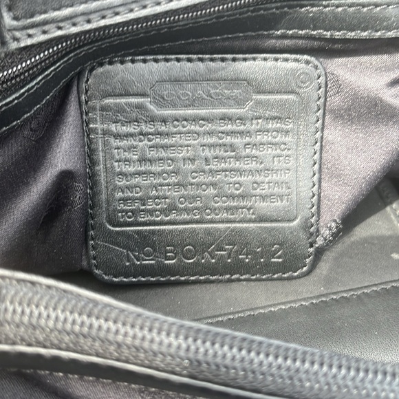 COACH Mercer Twill Shoulder Bag - Picture 7 of 7